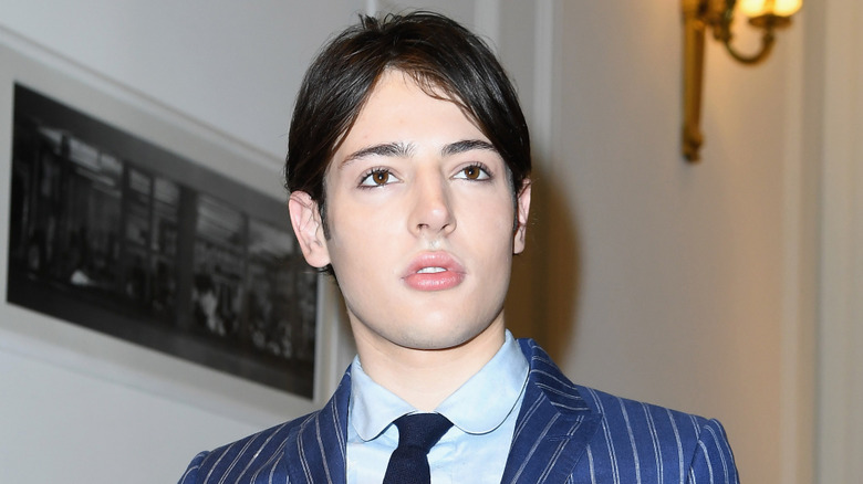 Harry Brant posing for cameras