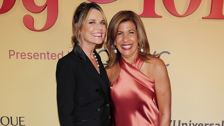 Savannah Guthrie and Hoda Kotb pose for a photo