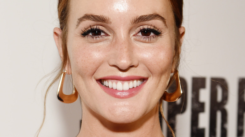 Leighton Meester smiling