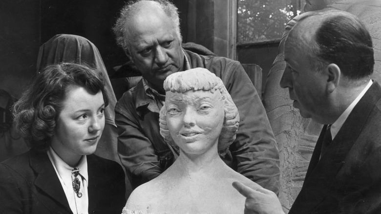 Pat Hitchcock with her father Alfred Hitchcock