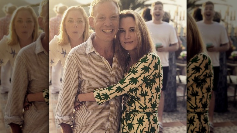 Nicholas Lloyd Webber smiling with family