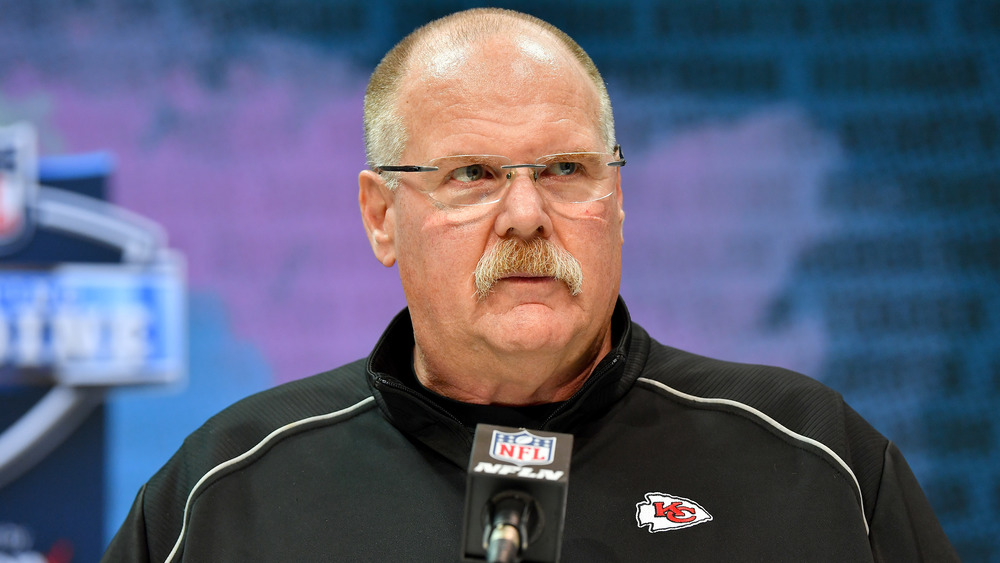 Andy Reid is interviewed on February 25, 2020