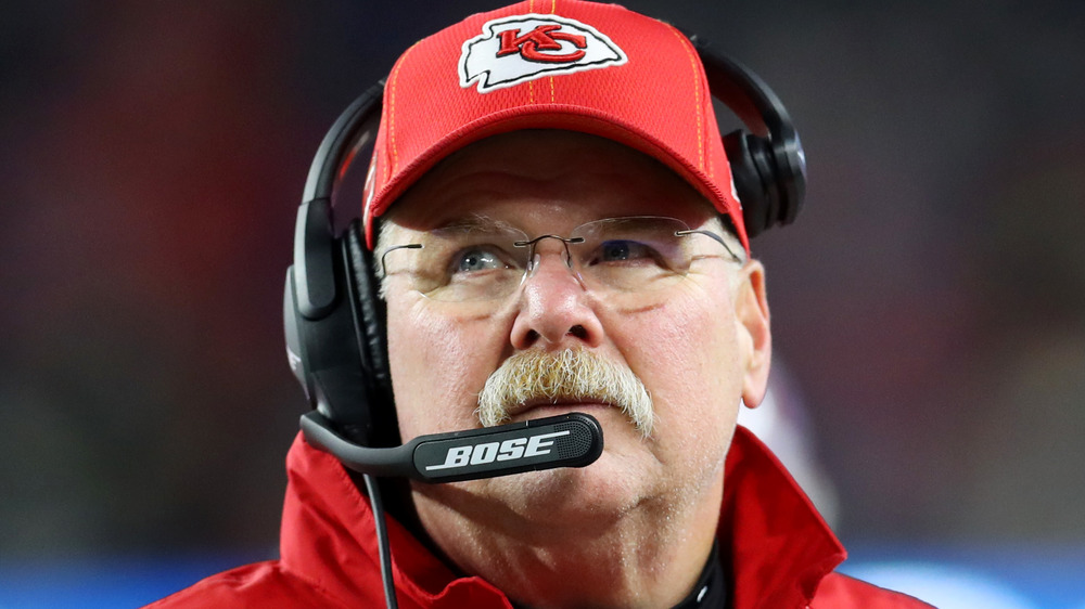 Coach Andy Reid at a Kansas City Chiefs Game in 2020