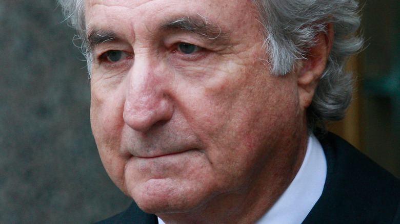 Bernie Madoff face turned