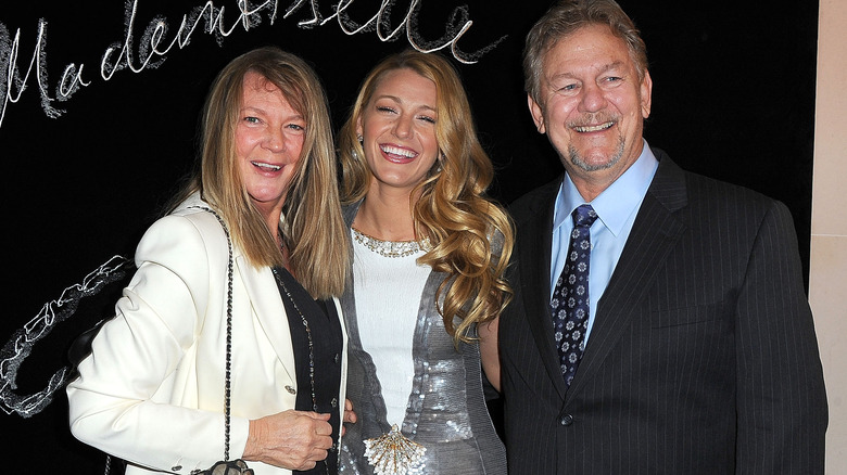 Blake Lively with her parents Ernie and Elaine
