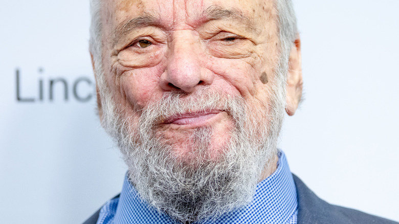 Stephen Sondheim on the red carpet