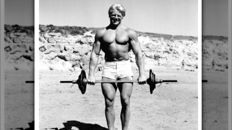 Dave Draper lifting weights