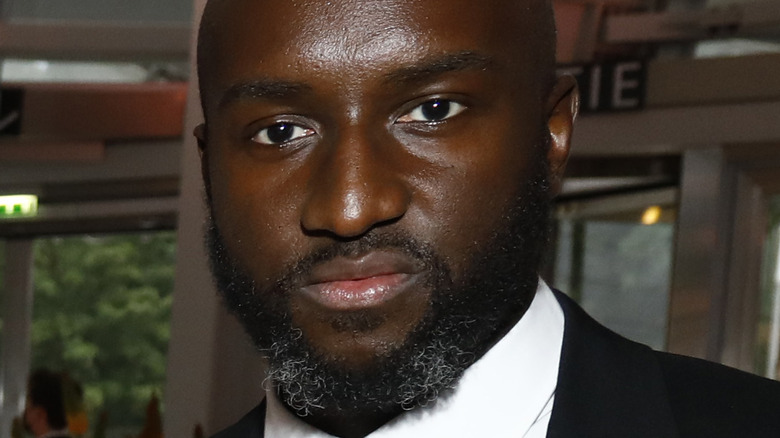 Virgil Abloh at the Louis Vuitton Parfum Dinner at Fondation Louis Vuitton 2021