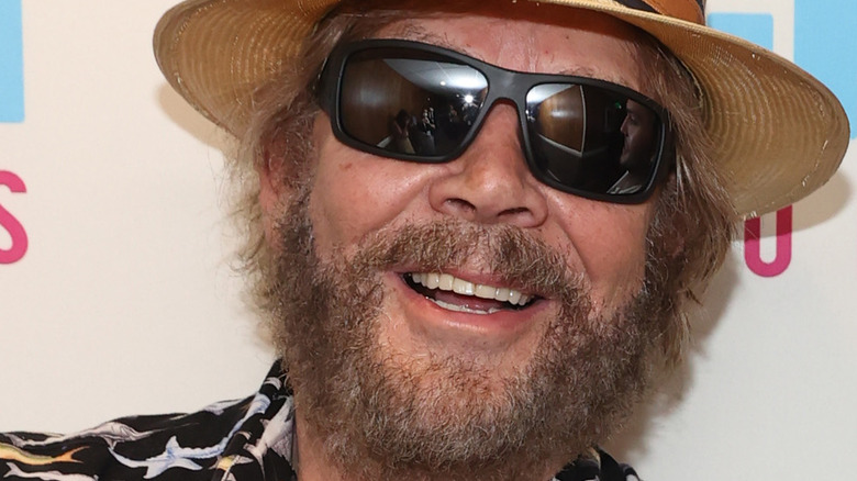 Hank Williams Jr. wearing glasses