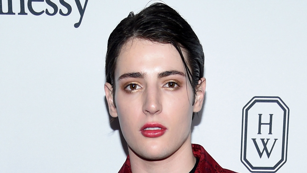 Harry Brant looking serious