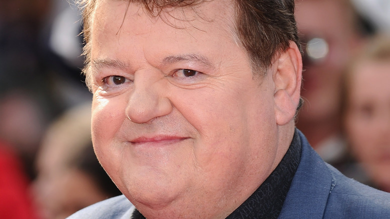 Robbie Coltrane smiling