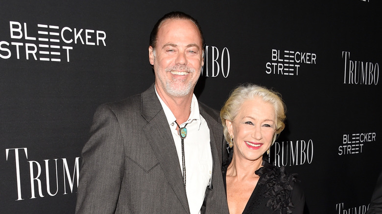 Rio Hackford and Helen Mirren smiling