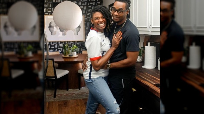 Carmeon Hamilton and Marcus Hamilton in their home