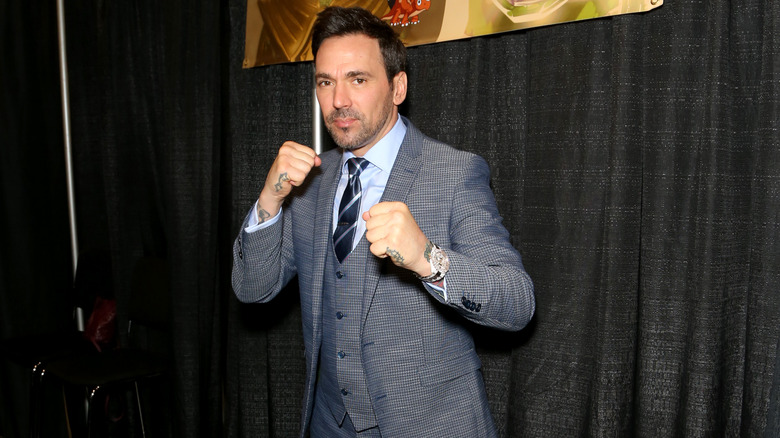 Jason David Frank in Power Rangers stance