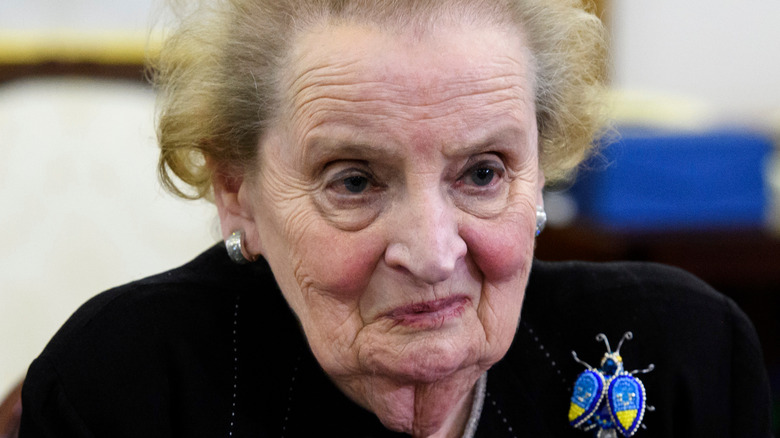 Madeleine Albright smiling
