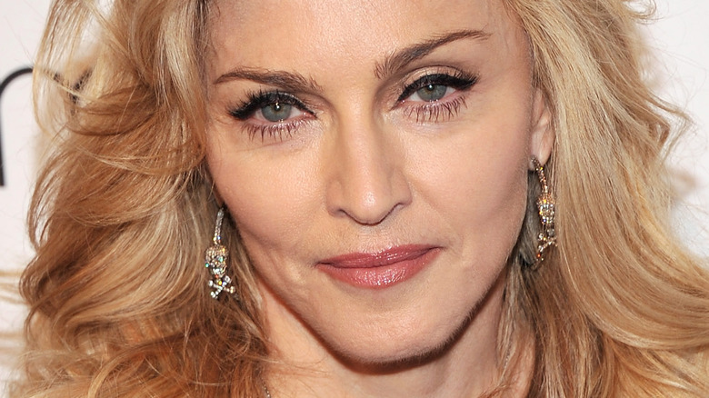 Madonna smiling