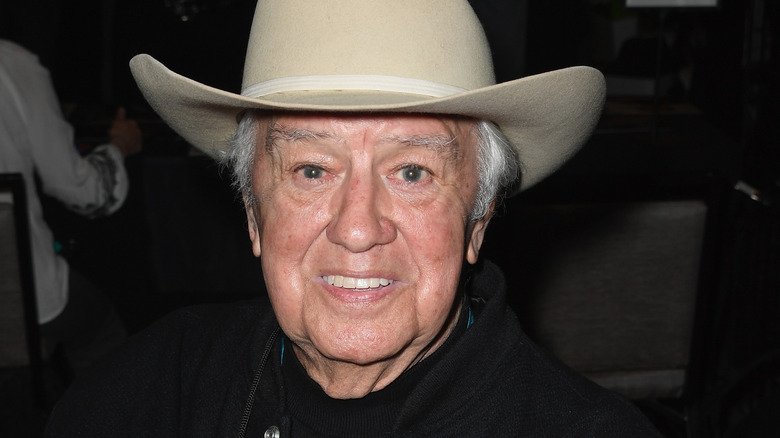 Ron Masak with a cowboy hat 