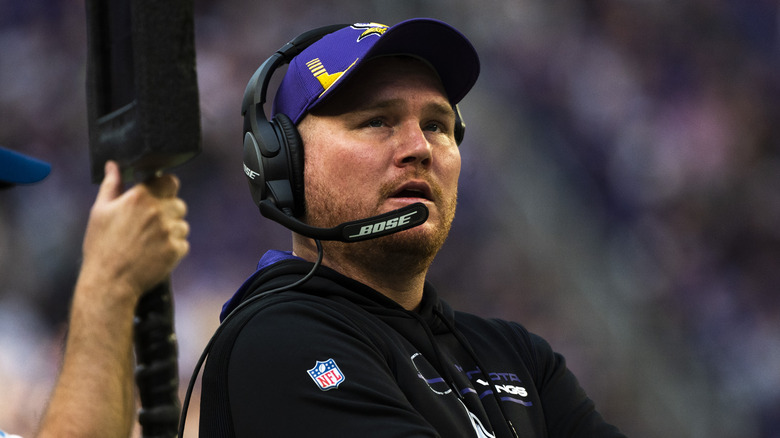 Adam Zimmer coaching for the Vikings