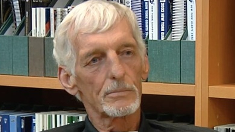 Ray Guy being interviewed 
