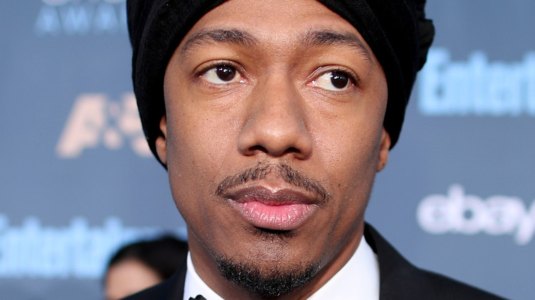 Nick Cannon looking pensive