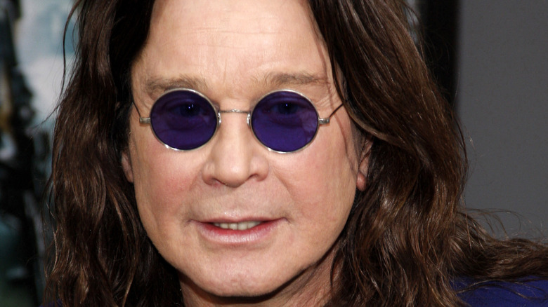 Ozzy Osbourne wearing sunglasses