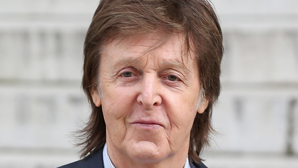 Paul McCartney outdoors