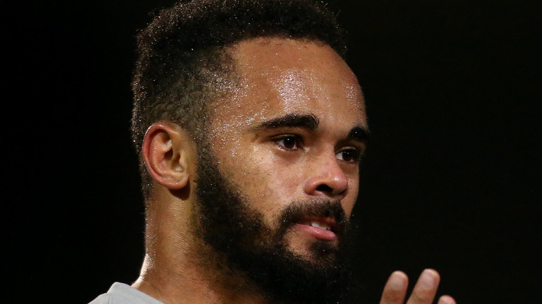 Anton Walkes on the field