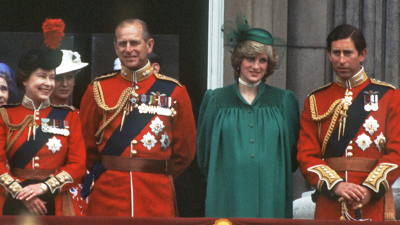Queen Elizabeth, Prince Philip, pregnant Princess Diana, Prince Charles