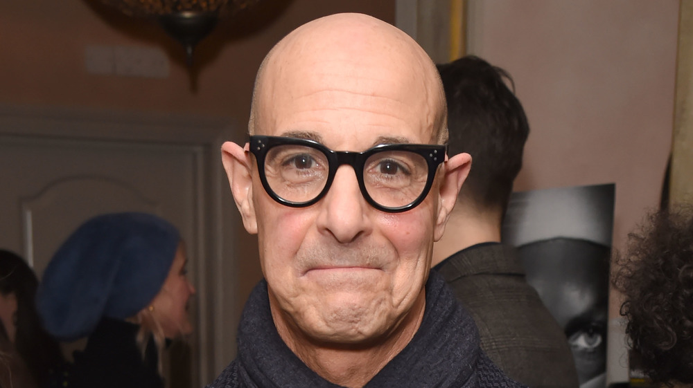 Stanley Tucci in black glasses