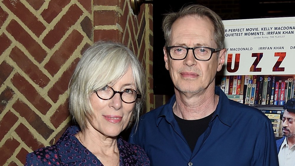 Jo Andres and Steve Buscemi attend the "Puzzle" New York Screening After Party at Oyster Bar