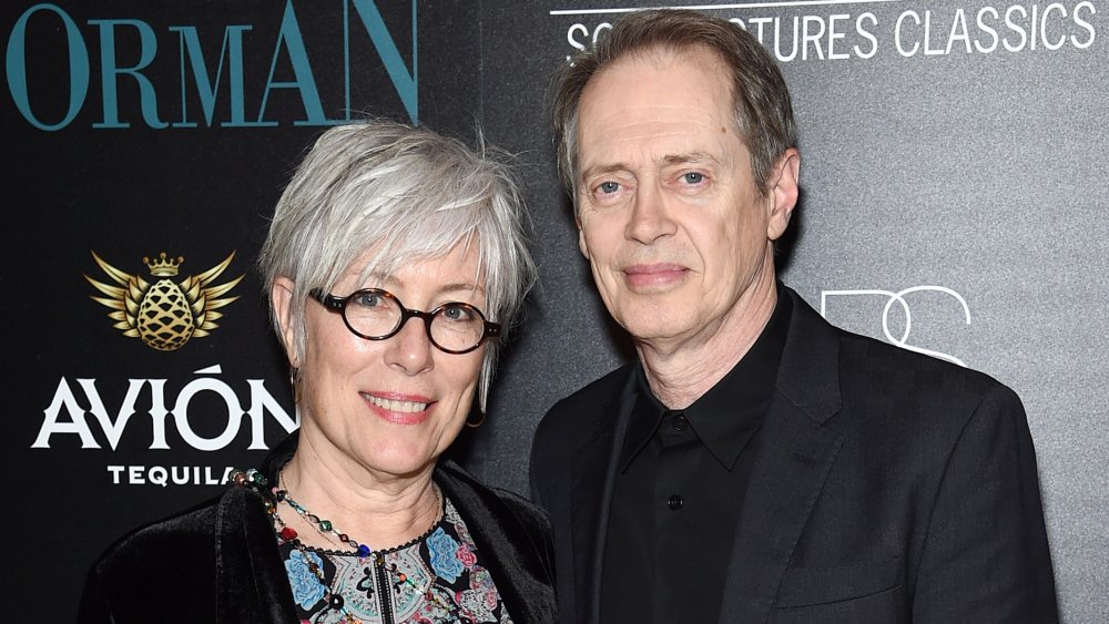 Jo Andres and Steve Buscemi attend a screening of Sony Pictures Classics' "Norman" hosted by The Cinema Society at the Whitby Hotel