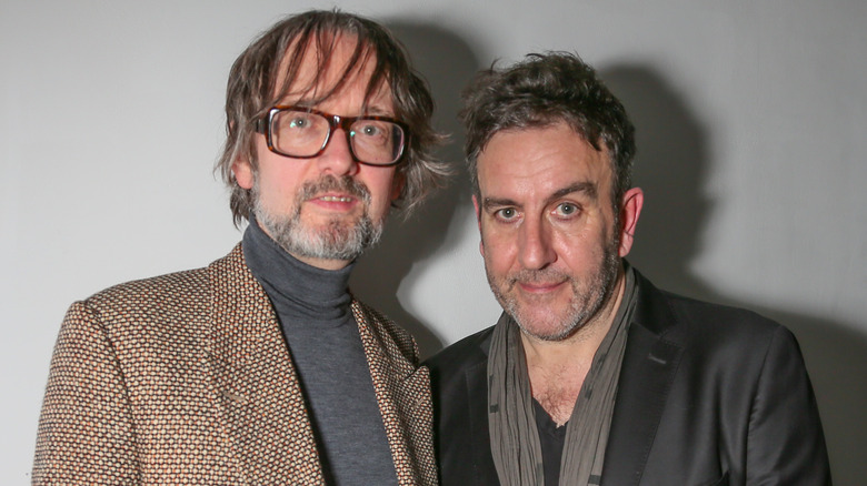 Terry Hall posing with friend