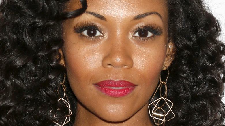 Mishael Morgan on the red carpet