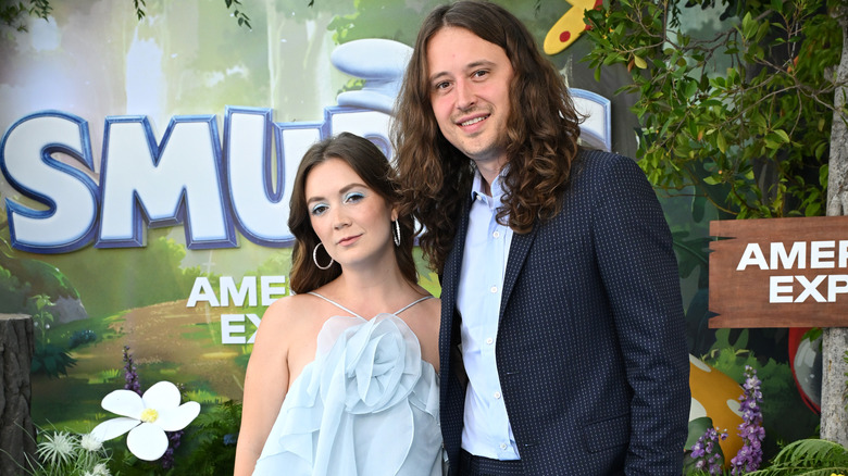 Billie Lourd and Austen Rydell posing