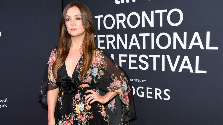 Billie Lourd posing at TIFF