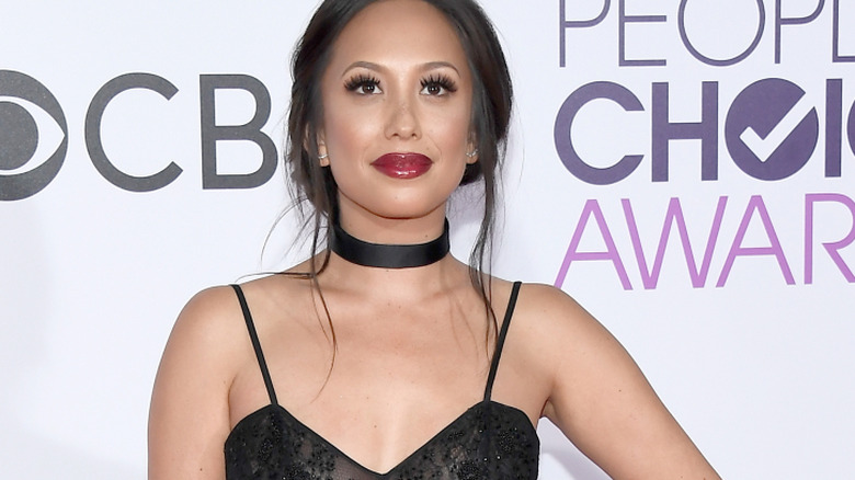 Cheryl Burke on the red carpet at the People's Choice Awards