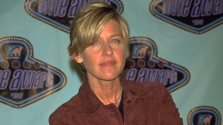 Ellen DeGeneres poses in the '90s