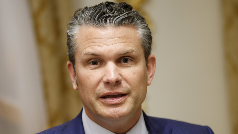 Pete Hegseth at White House meeting