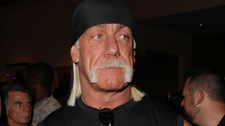 Hulk Hogan wearing black do-rag