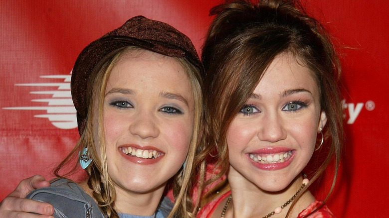 Emily Osment and Miley Cyrus at 2nd Annual Celebrity Rock N Bowl