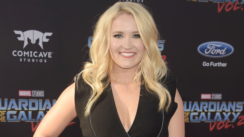 Emily Osment at the Guardians of the Galaxy Vol. 2 premiere in 2017