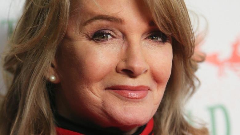 a closeup of Deidre Hall smiling