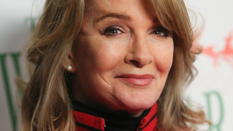a closeup of Deidre Hall smiling