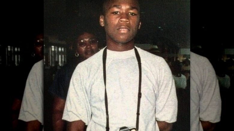 50 Cent smiling with his grandma 