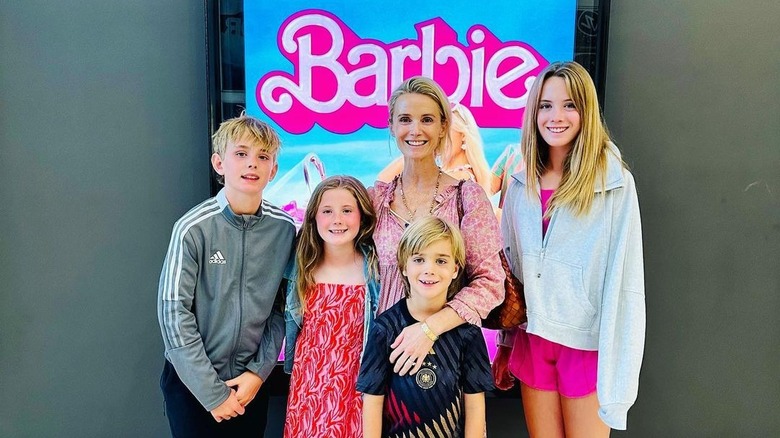 Jennifer Siebel Newsom and her four kids