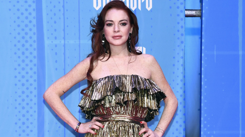 Lindsay Lohan on red carpet