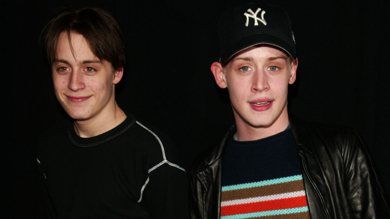 Kieran and Macaulay Culkin, both smiling