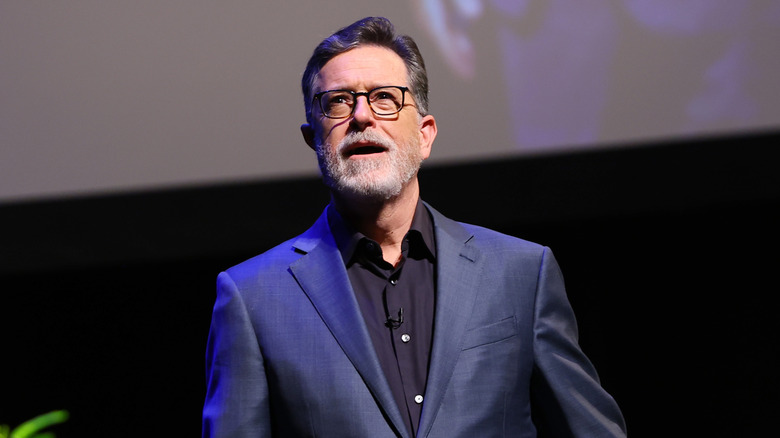 Stephen Colbert with a grey beard