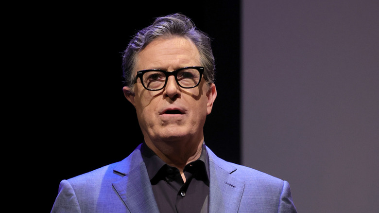 Stephen Colbert onstage during tribute to Martin Scorsese