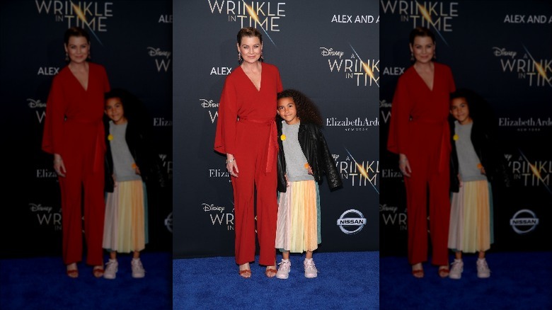 Ellen Pompeo with her daughter Stella in 2018